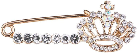Crystal Pearl Flower Brooches Pins Fashion Beautiful Created Rhinestone Floral Brooch Good Idea for Party Dance Wedding Banquet for Elegant Women Girl