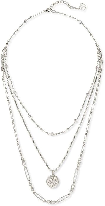 Kendra Scott Medallion Triple Strand Necklace, Fashion Jewelry for Women