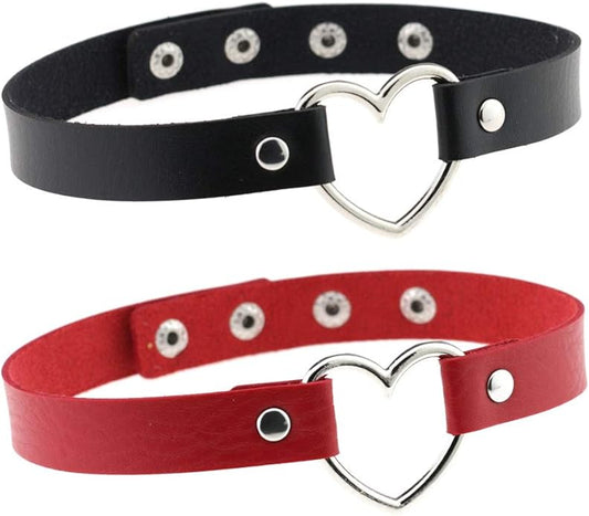 Choker Collar for Women Girls, Adjustable Rock Punk Choker Collar Necklace