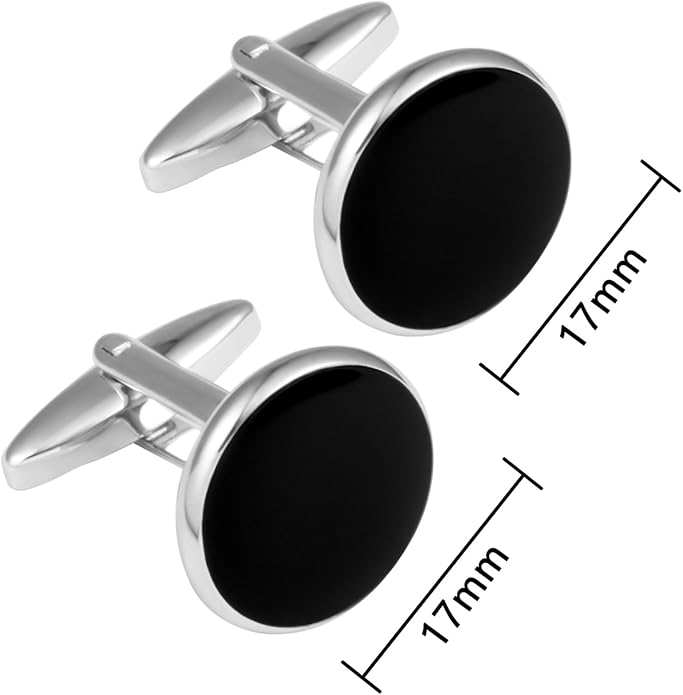 Dannyshi Cufflinks for Men Classic Wedding Business Shirt Cuff Links Set Gifts with Box