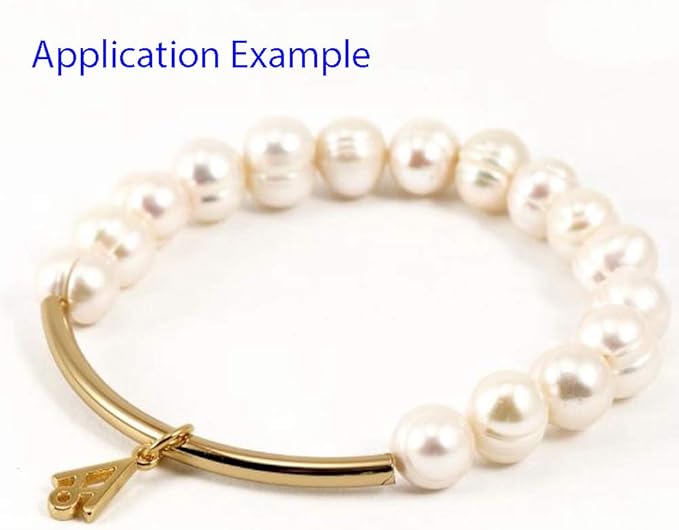 Adabele 2 Strands Real Natural Potato Round White Cultured Freshwater Pearl Loose Beads 7-8mm for Jewelry Craft Making (28 Inch Total) FP4-78
