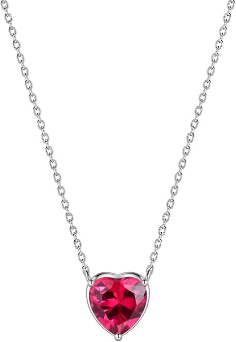 Aurora Tears 925 Sterling Silver 12 Birthstone Hearts Jewelry Women Crystal Wedding/Engagement/Bridal Heart Necklace/Earring/Ring/Bracelet Sets Jewellery