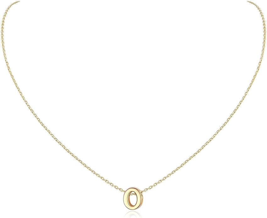 ChicSilver 925 Sterling Silver Initial Necklace for Women Dainty Letter Jewelry Personalized Gift