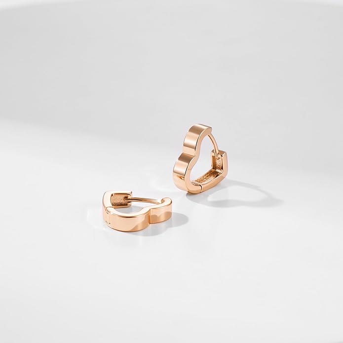 Gacimy Gold Huggie Hoop Earrings for Women 14k Gold Plated, Small Hoop Earrings for Women, 1/2 Inch Yellow Color Earrings for Women