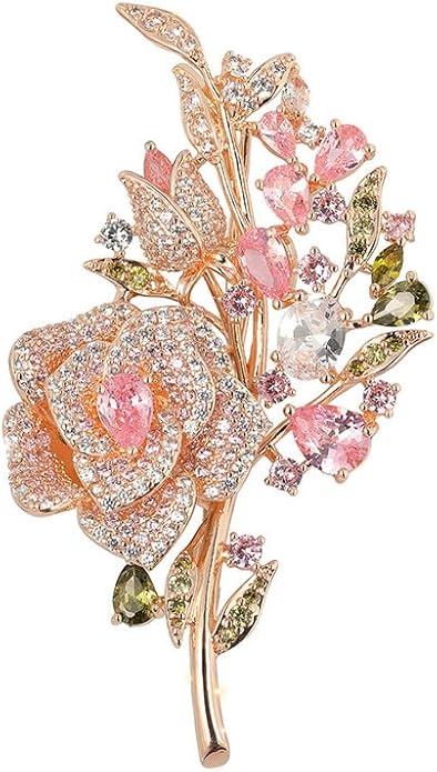 AILONMEI Brooch Pins For Women Fashion, Flower Brooches Jewelry For Women Floral Series Brooches And Pins Designer Lady's Costume