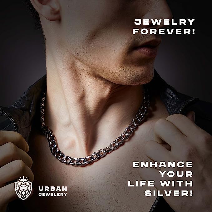 Men’s Link Bracelet Collection – Stainless Steel, Black & Silver Variations, Bracelet & Necklace Sets, 8.3–9" Length, Gift Ready