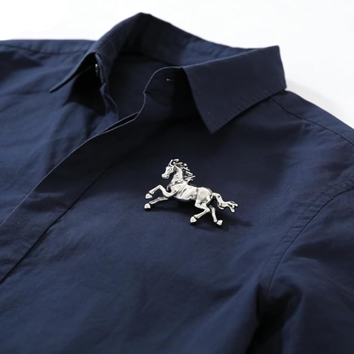 2026 New Year Of Horse Pin Brooch, Good Luck Chinese Zodiacs Horse Pins For Fashion Accessories Animal Lucky Charm Statue Feng Shui Gifts Jewelry For Women Men