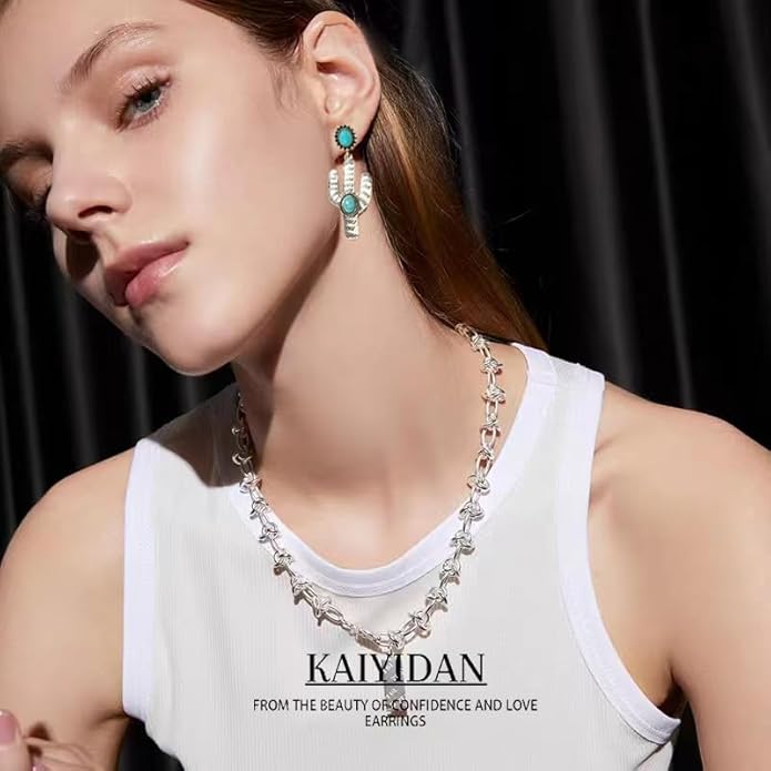 Silver/Gold Boho Dangle Statement Earrings for Women Trendy,Handmade Vintage Dainty Cute Long Drop Summer Earrings,fashion Accessories Jewelry Gifts