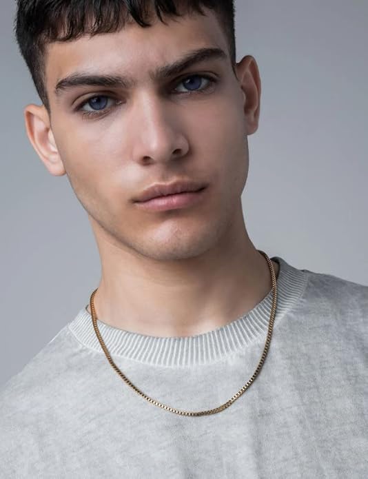 925 Sterling Silver Box Chain 2/3/4/5mm Necklace for Men Silver Link Chain for Women 16/18/20/22/24/26/30 Inches