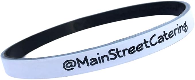 Reminderband Custom Rubber Bracelets - Thin Luxe Wristbands