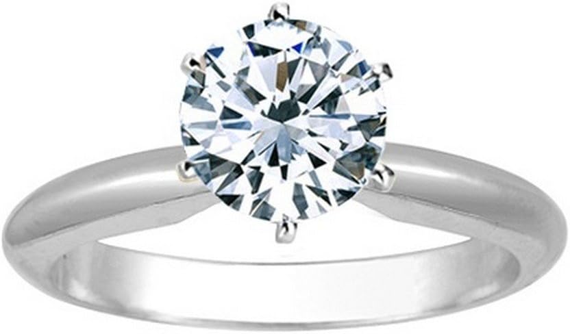 Houston Diamond District 1 to 5 Carat LAB GROWN Solitaire IGI CERTIFIED Diamond Engagement Ring (E-F Color VS2-SI1 Clarity)