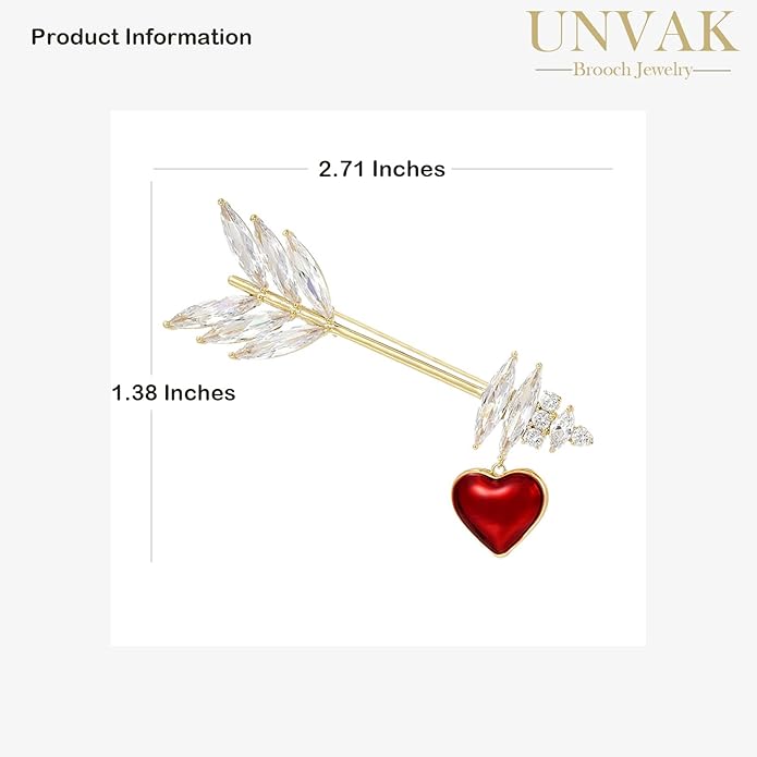 Rhinestone Brooch for Women Rhinestone Brooches Pins Crystal Lapel Pin Jewelry Christmas Valentine's Day Gift for Wife Girlfriend
