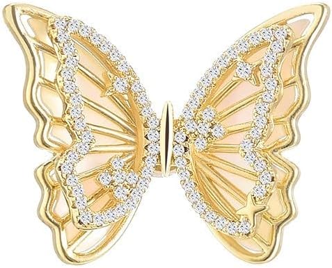 Animal Brooch for Women Rhinestone Brooch Pin 18k Gold Plated Animal Lapel Pin Fashion Jewelry Gift for Mom Wife