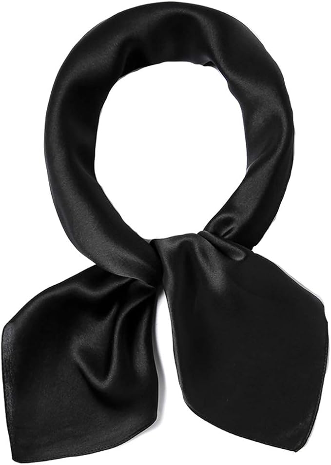 ANDANTINO 100% Mulberry Silk Scarf -21” Lightweight Square Neckerchief – Breathable Digital Printed Scarves with Gift Packed