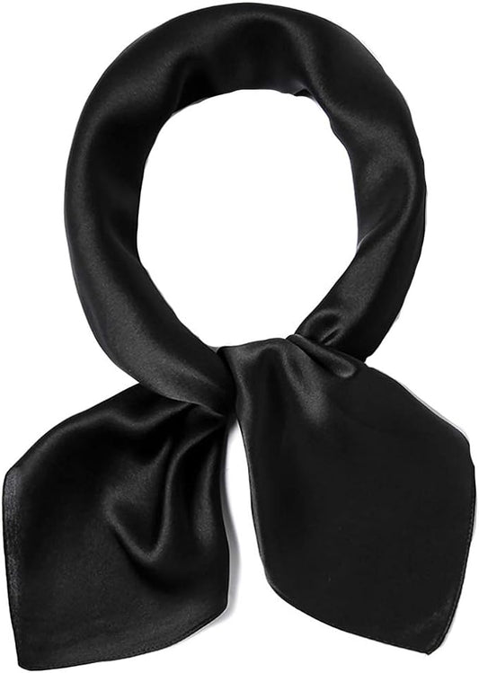 ANDANTINO 100% Mulberry Silk Square Scarf for Hair-25.6" X25.6'' Women Men Natural Silk Neckerchief Digital Printed Headscarf