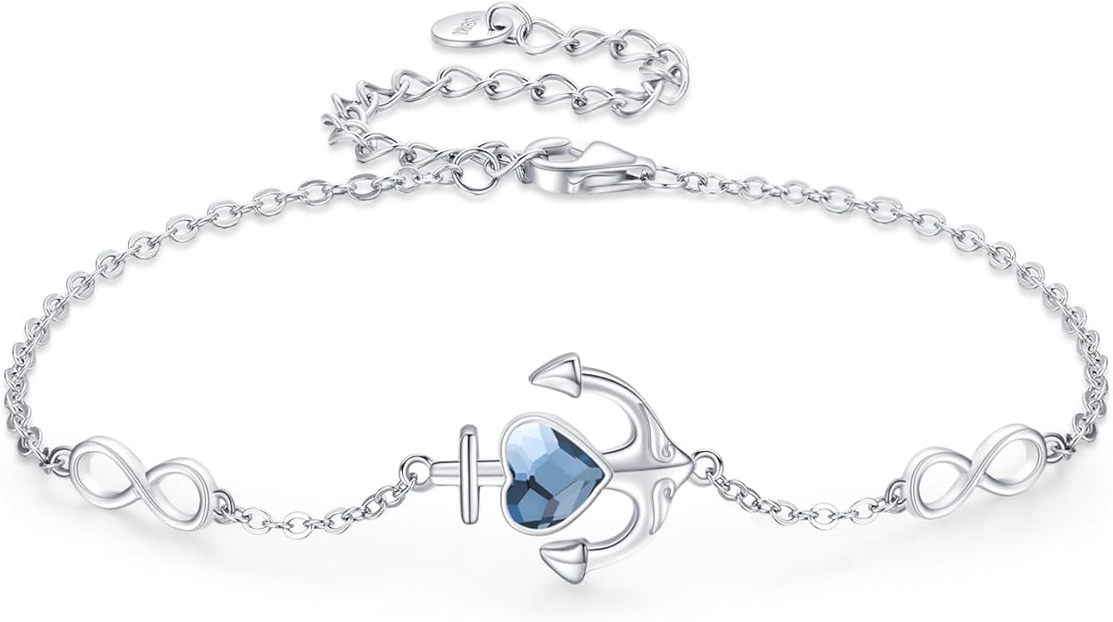 925 Sterling Silver Evil Eye Bracelets Infinity Adjustable Bracelet for Women Mother Wife Girlfriend Jewelry Gift