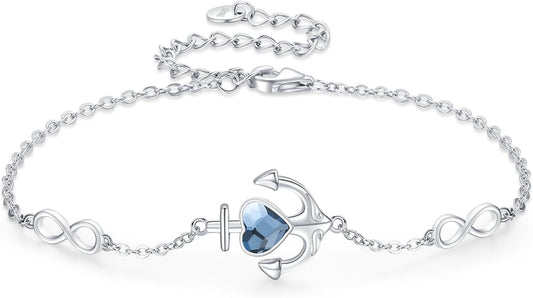 925 Sterling Silver Evil Eye Bracelets Infinity Adjustable Bracelet for Women Mother Wife Girlfriend Jewelry Gift