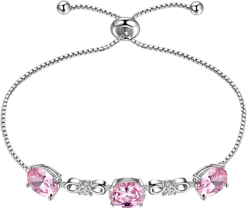 Aurora Tears 925 Sterling Silver 12 Birthstones Necklace/Earring/Ring/Bracelet Women Birthstone Pendant Crystal Fashion Birthday Jewelry Christmas Gift for Girls Women