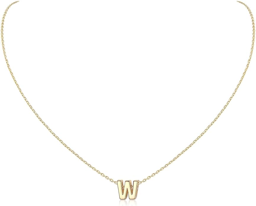 ChicSilver 925 Sterling Silver Initial Necklace for Women Dainty Letter Jewelry Personalized Gift
