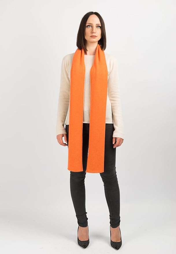 Dalle Piane Cashmere - 100% Cashmere Scarf - Made in Italy - Winter Neck Warmer (14" x 77") - Christmas Gift