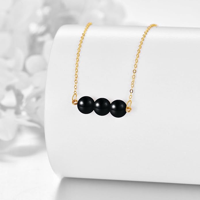 KECHO 14K Real Gold Freshwater Cultured Pearl Pendant Necklace 14K Solid Gold Jewelry Anniversary Birthday Gifts for Women