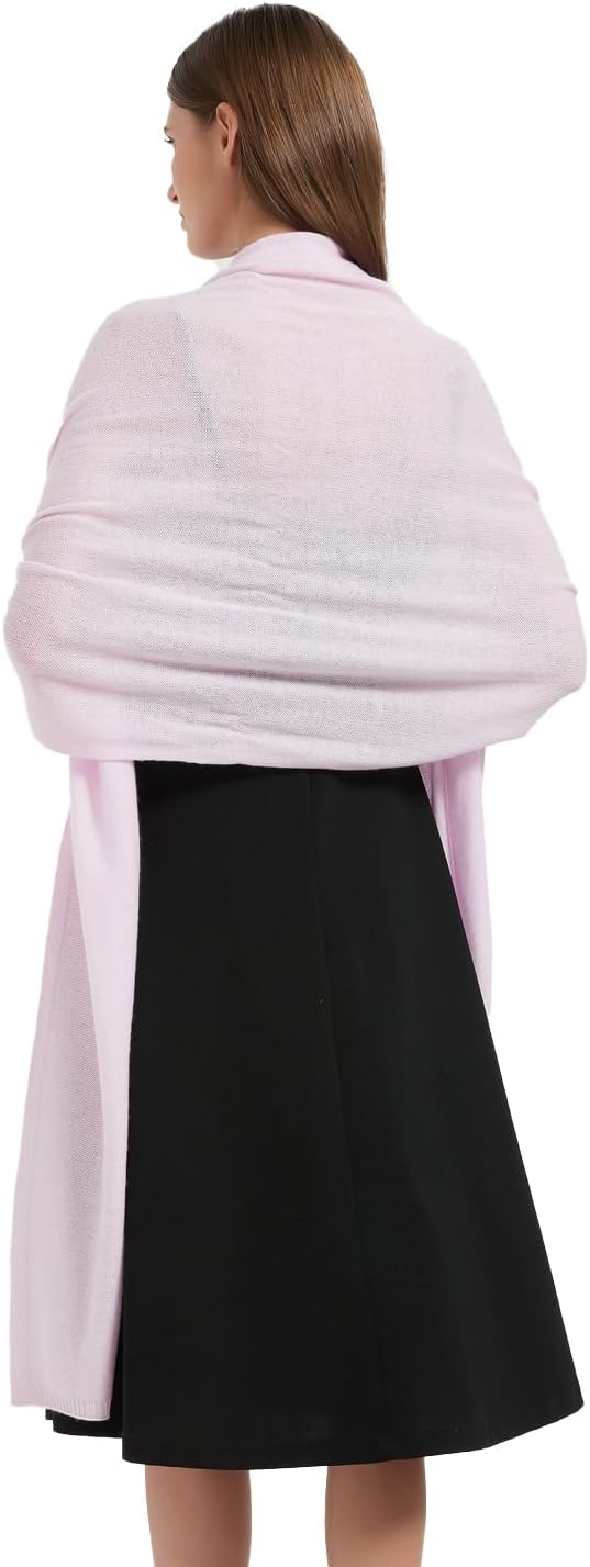 Erdenech Luxury Cashmere Wool Blend Wrap for Women, All-Season Travel Wrap Shawl, Extra Large Blanket Shawl Scarf Pashmina