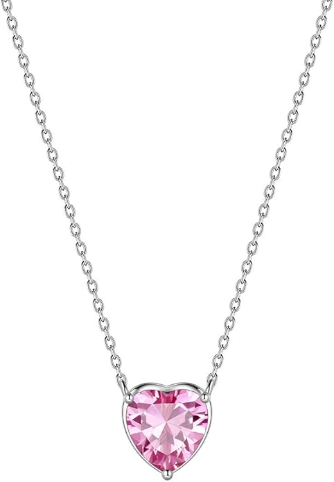 Aurora Tears 925 Sterling Silver 12 Birthstone Hearts Jewelry Women Crystal Wedding/Engagement/Bridal Heart Necklace/Earring/Ring/Bracelet Sets Jewellery