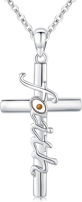Midir&Etain Cross Necklace 925 Sterling Silver Celtic Christian Pendant Religious Protection Jewelry for Women Men