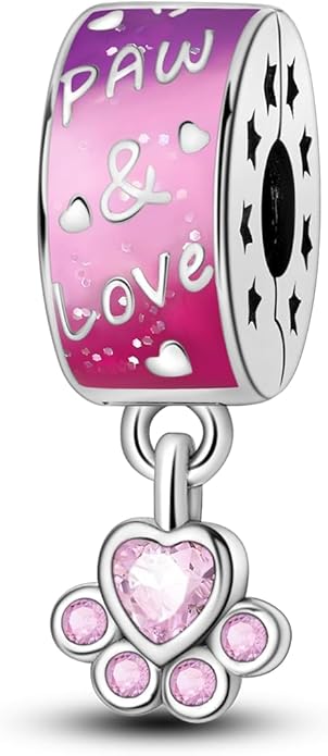 Parmuz Clip Spacer Charm for Bracelet 925 Sterling Silver Pave Cubic Zirconia Lock Stopper Bead Star Moon Evil Eye Jewelry Charm for Woman