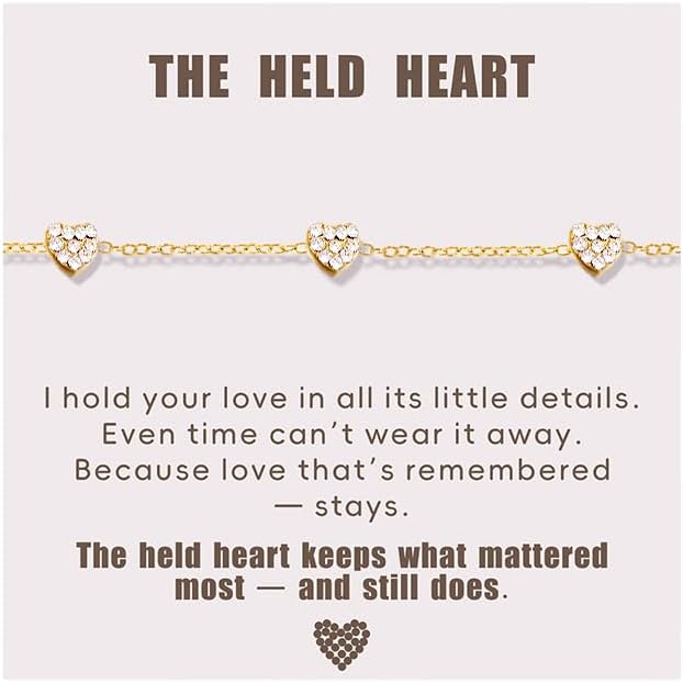 Gold Ankle Bracelets for Women Waterproof - 18K Gold Plated Stainless Steel Dainty Heart Anklets, Non Tarnish Meaningful Gifts for Her Sister Best Friend or Yourself