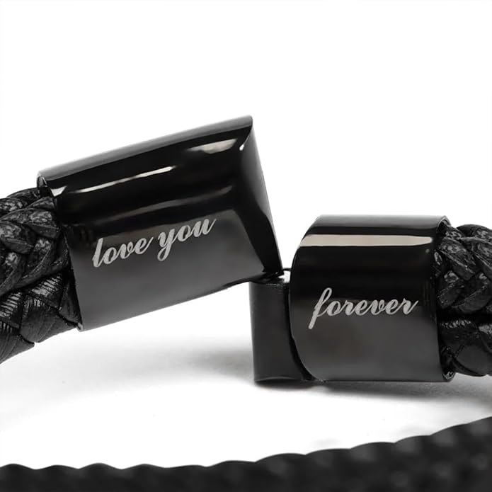 To My Son Bracelet from Dad with Heartfelt Message, Bracelets For Men, Birthday Gift for Son from Mom and Dad, Graduation Christmas Gifts for Him
