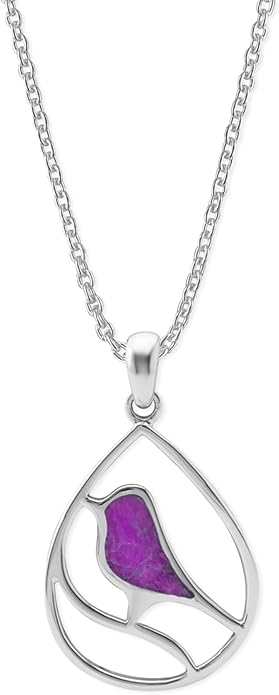 Boma Jewelry Sterling Silver Bird Necklace, 16 inches