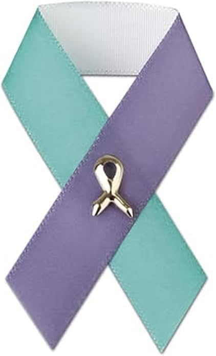 1/2/5/10/25/50/100pcs Satin Awareness Ribbon Pins (Pick your color), for Cancer & Disease Awareness, Bulk Quantities for Fundraising, Events, Gift Giving