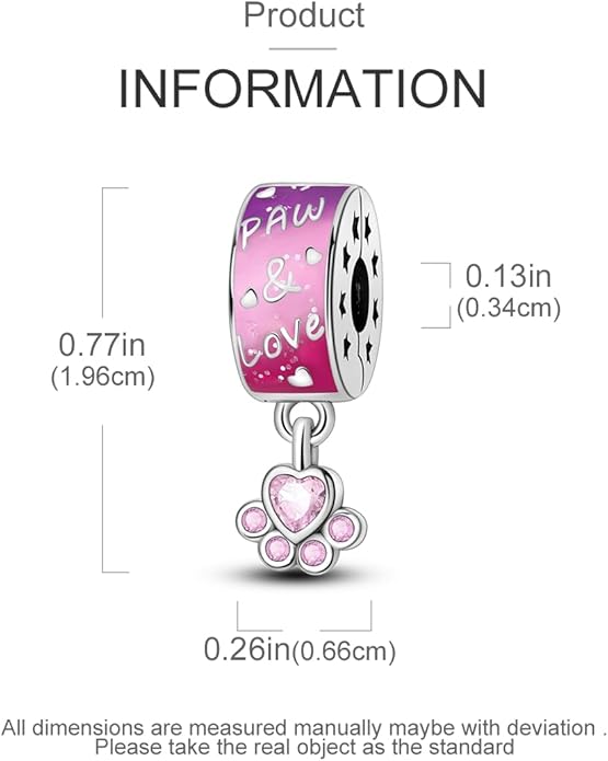 Parmuz Clip Spacer Charm for Bracelet 925 Sterling Silver Pave Cubic Zirconia Lock Stopper Bead Star Moon Evil Eye Jewelry Charm for Woman
