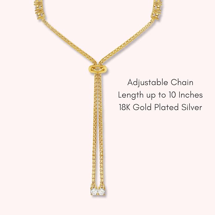 LOVE&LOVE Moissanite Tennis Bracelets for Women, 3mm & 4mm D Color VVS1 Round Cut｜925 Sterling Silver Adjustable Bracelet, Jewelry Gift Her Birthday Anniversary