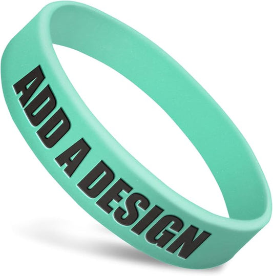Wide Wristbands | Fully Customizable | Great For Events, Fundraisers & Promotions | 3/4" Wide | 100% Silicone | Available In Bulk