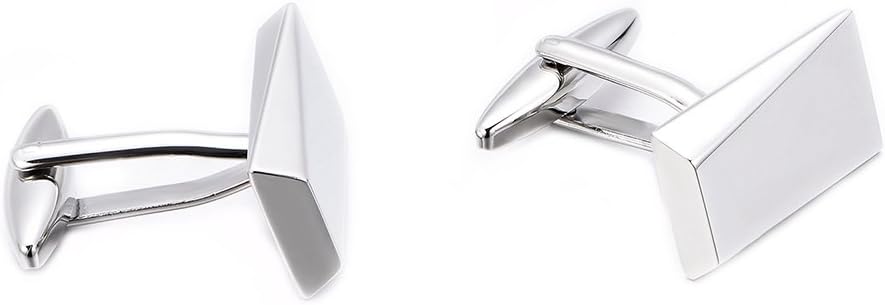 Merit Ocean Cufflinks for Men, Stainless Steel Cuff Links Mens for Wedding Business Gifts, Silver, Black, Gold