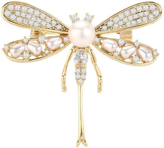Animal Brooch for Women Rhinestone Brooch Pin 18k Gold Plated Animal Lapel Pin Fashion Jewelry Gift for Mom Wife