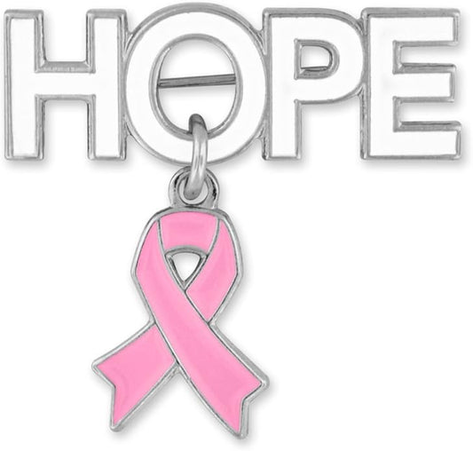 PinMarts Breast Cancer Ribbons and Breast Cancer Awareness Enamel Pins - Perfect Breast Cancer Gifts for Women, Events, Fundraisers, and Breast Cancer Awareness Decoration