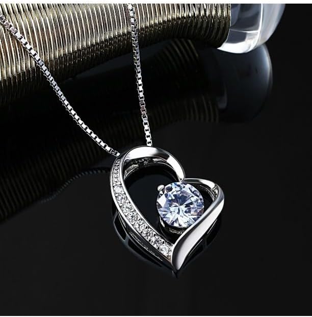 To My Soulmate Necklace For Women, Soul Mate Jewelry for Women, Future Wife Gifts, To My Wife Necklace from Husband, Gifts for Girlfriend, Pendant With Message Card
