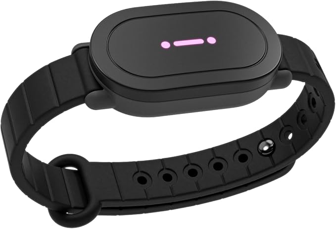 BOND TOUCH 4 POP Long-Distance Relationship Smart Bracelet for Couples to Feel Connected (1 Unit) Long Battery Life, Bluetooth Connection, Haptic Vibration, Compatible with iOS and Android (Black)