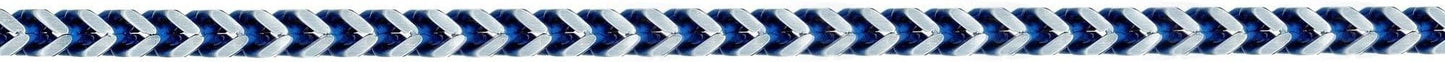 Metro Jewelry Foxtail Chain Necklace for Men in Stainless Steel with Black, Blue or Yellow Gold Ion Plated 5 MM Wide 18 to 30 Inches Long with Lobster Claw