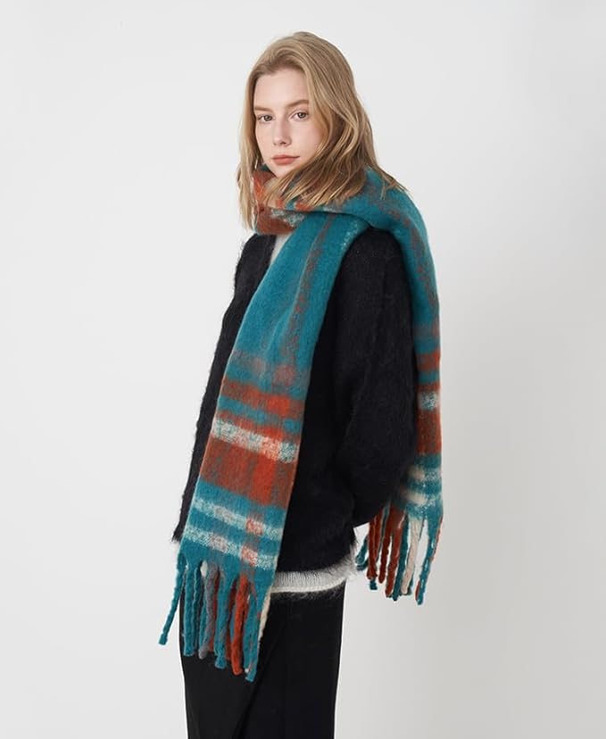 Halemet Vintage Scarfs for Women Warm Shawls and Wraps for Evening Dresses Soft Poncho Coat Thick Cardigan Wrap Cozy 2026