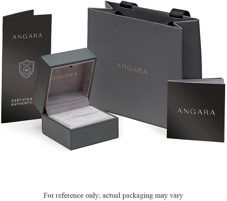 Angara Natural London Blue Topaz Solitaire Pendant for Women | Round Blue Topaz Pendant Necklace in 14K Solid Gold/Silver/Platinum With 18" Chain | December Birthday, Gemstone Jewelry Gift