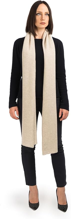 Dalle Piane Cashmere - 100% Cashmere Scarf - Made in Italy - Winter Neck Warmer (14" x 77") - Christmas Gift
