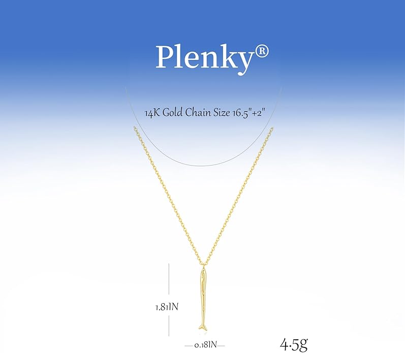 Gold Necklace for Women-14K Gold Plated Bow,Dragon,Shell, Palm Tree, Seahorse, Conch Shell,Sardines, Cowboy Boot,Bat,Bunny Pendant Beachy Jewelry for Women Gifts