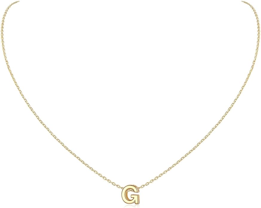 ChicSilver 925 Sterling Silver Initial Necklace for Women Dainty Letter Jewelry Personalized Gift
