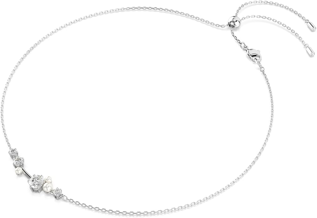 Swarovski Constella Crystal and Pearl Jewelry Collection, Rhodium Finish