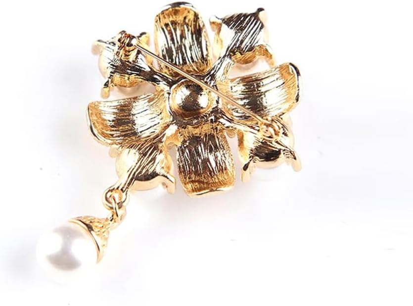 JKQBUX Versailles series Baroque elegant Brooches Pin for Women Men Girls Retro Court Pearl Corsage Pin delicate accessory