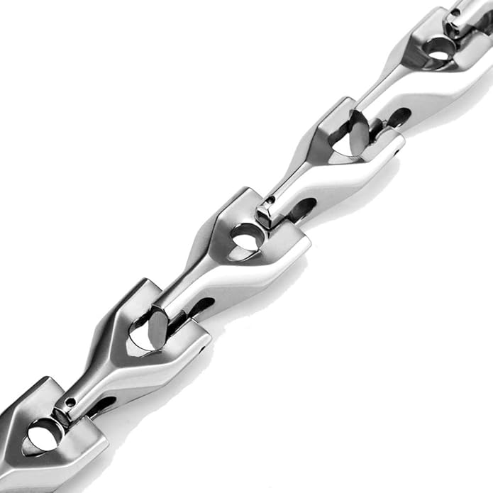Urban Jewelry Astro Snake 18K Gold plated/Stainless steel Men's Heavy Weight Tungsten Carbide Base Link Necklace Chain